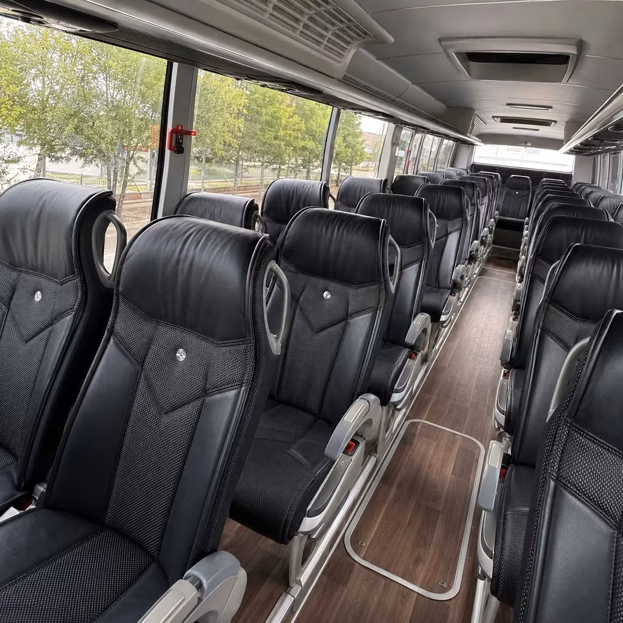 santa clara charter bus interior