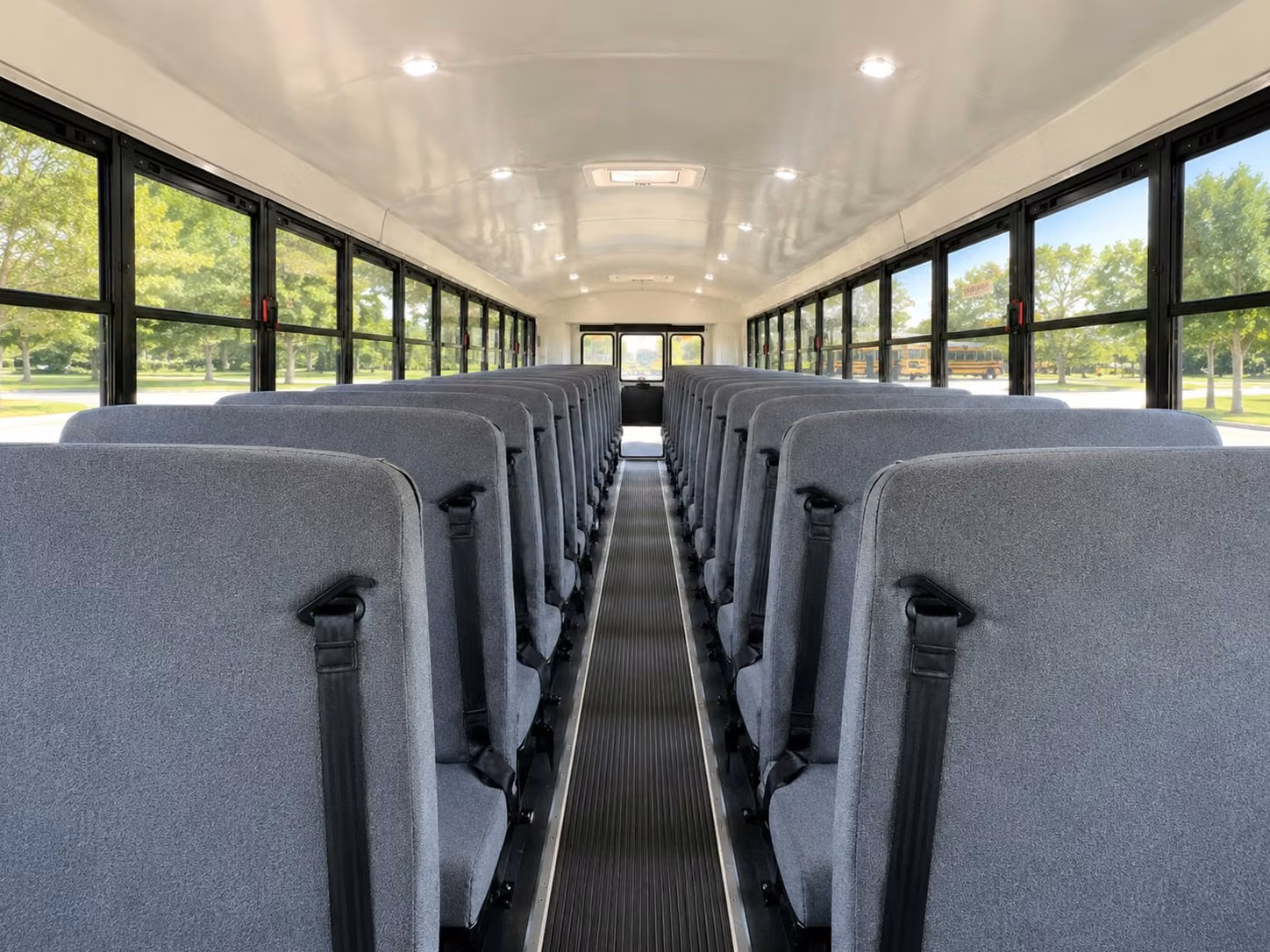 school bus inside