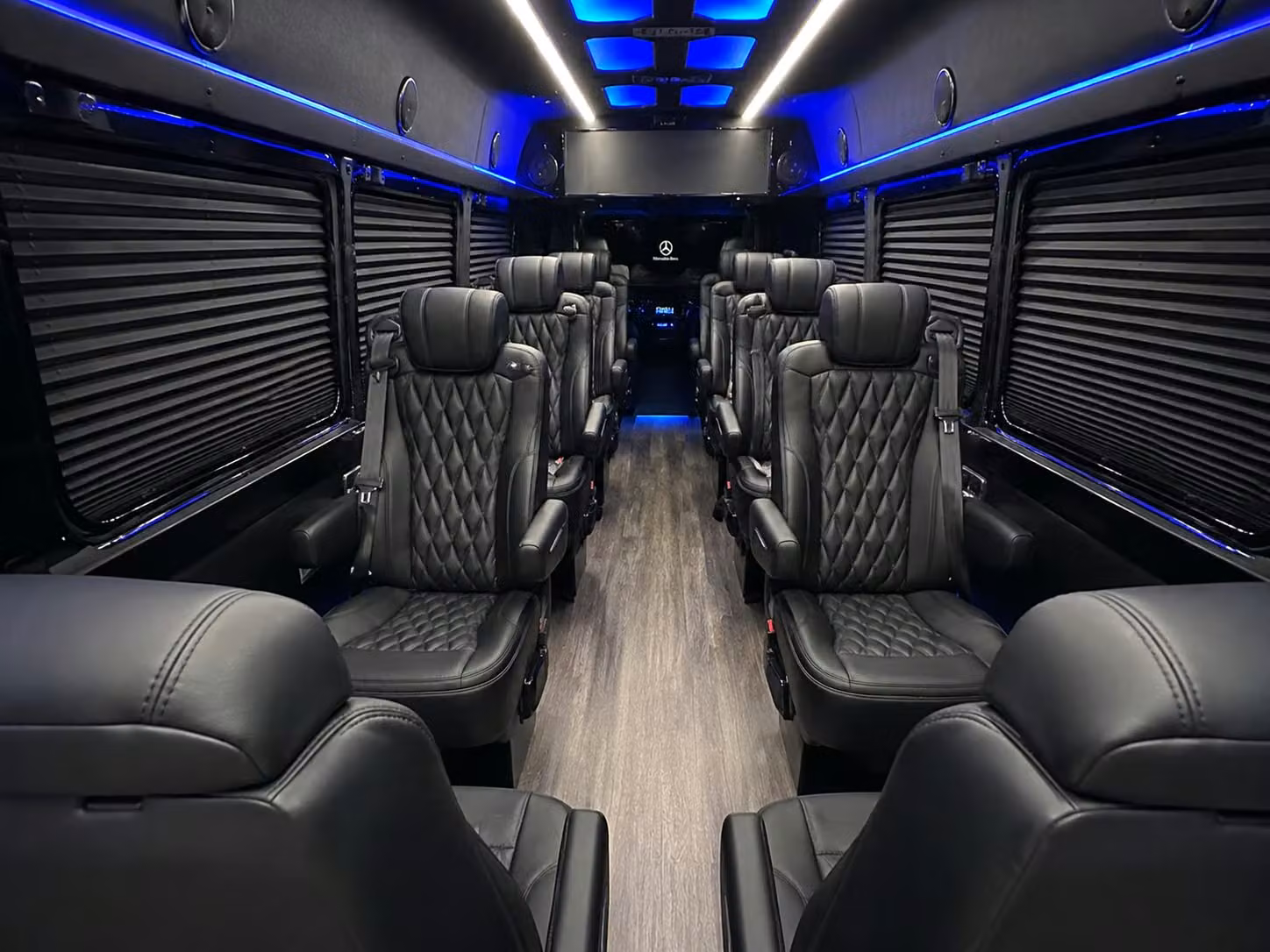 sprinter van with driver inside